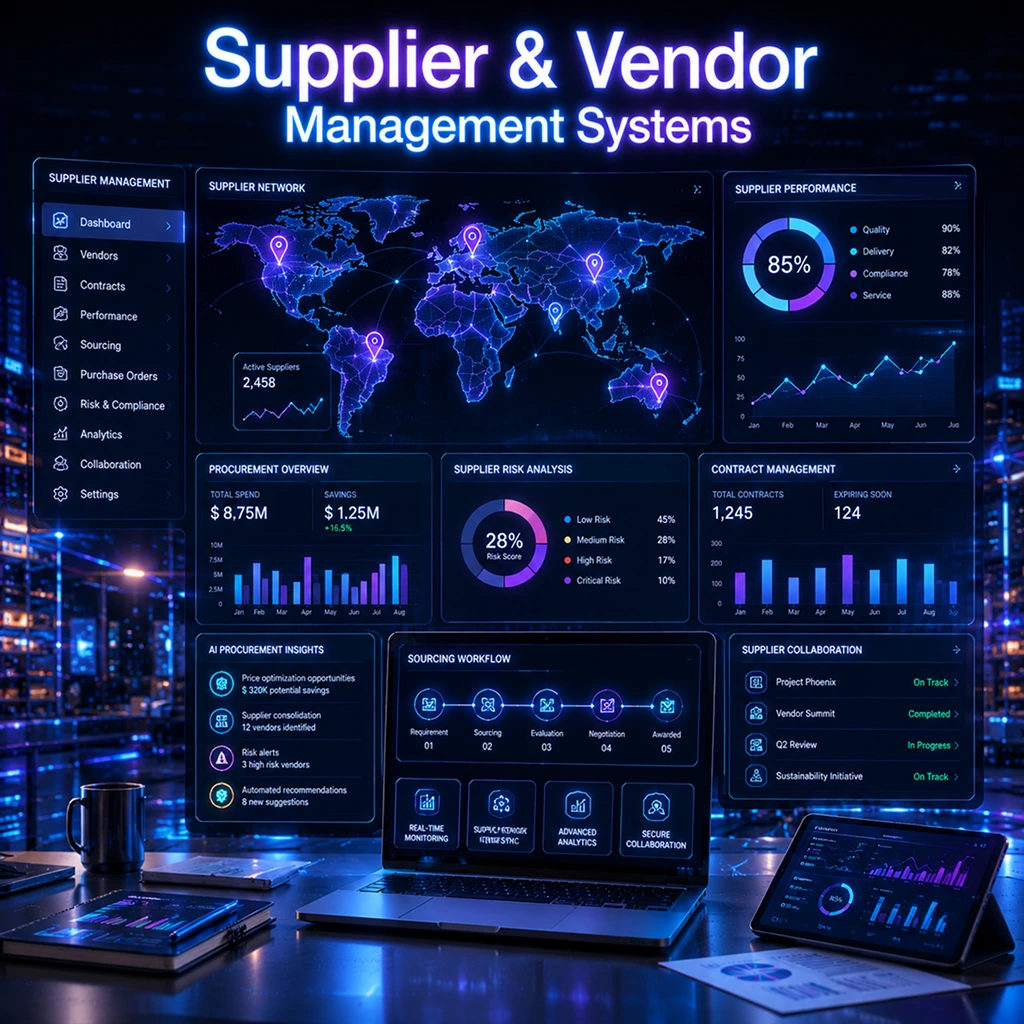 Supplier and vendor management solutions